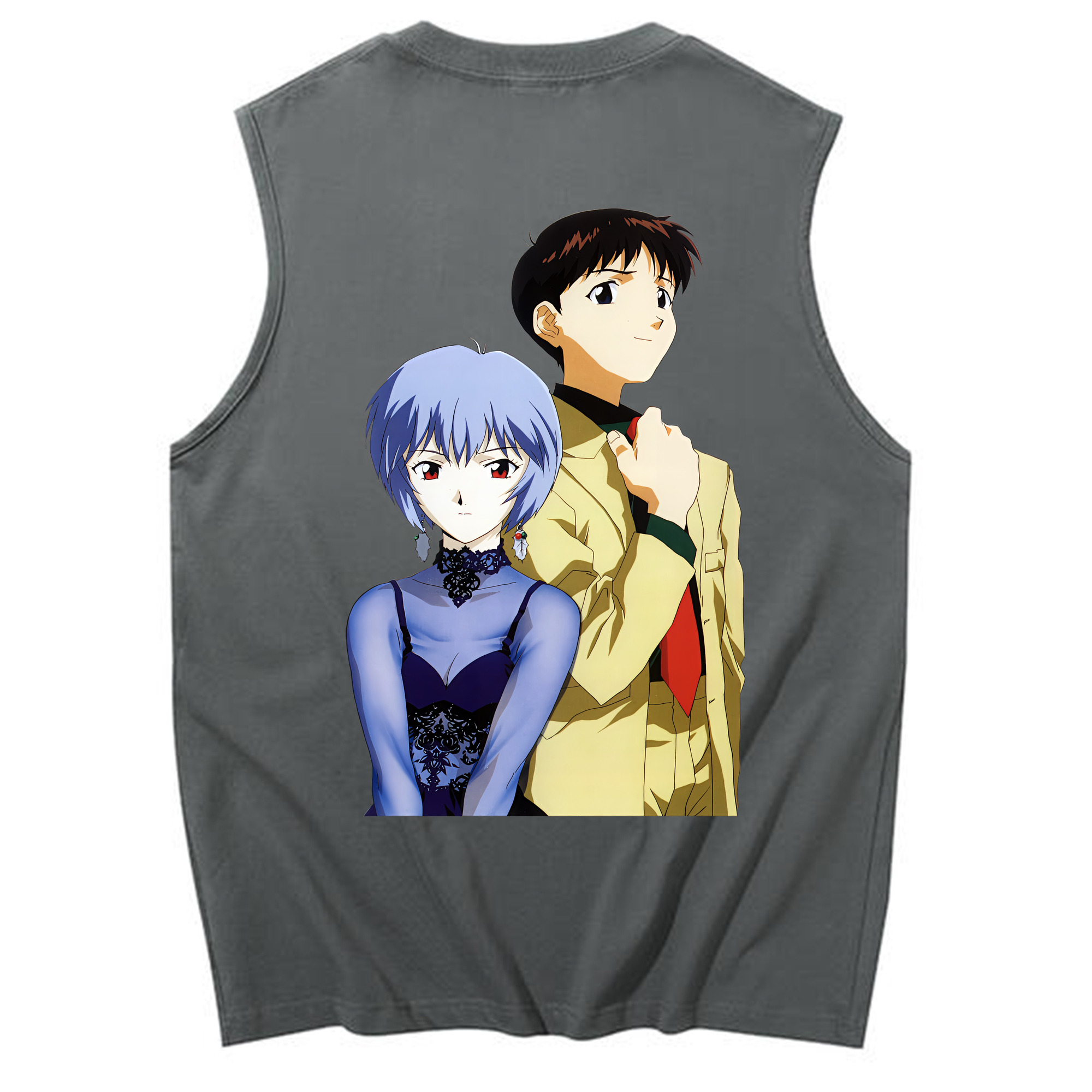 （画像用） EVA 新世紀エヴァンゲリオン コットン100％タンクトップ（背面プリント）